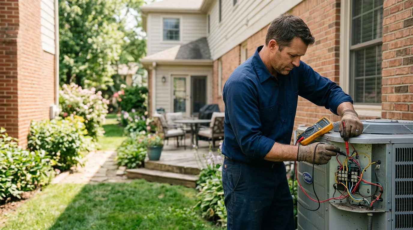 HVAC technician working near Amorita, OK